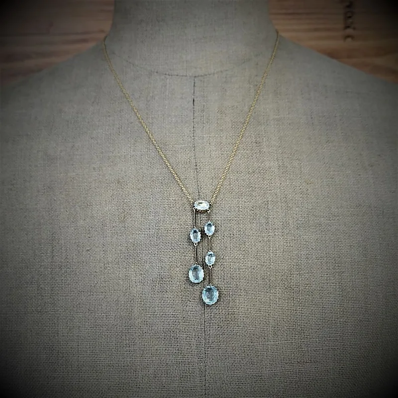 15ct Aquamarine Negligee Necklace