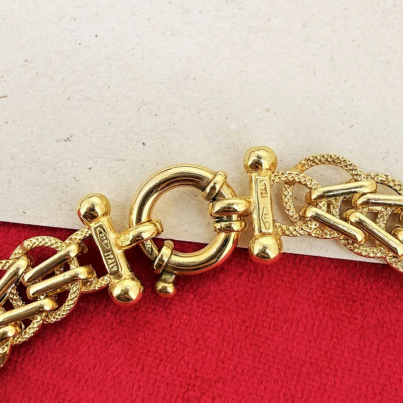 9ct Yellow Gold Fancy Italian Bracelet  — image 5