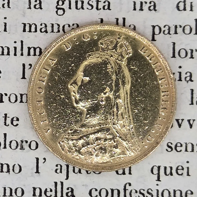 1892 Victorian Sovereign — image 2