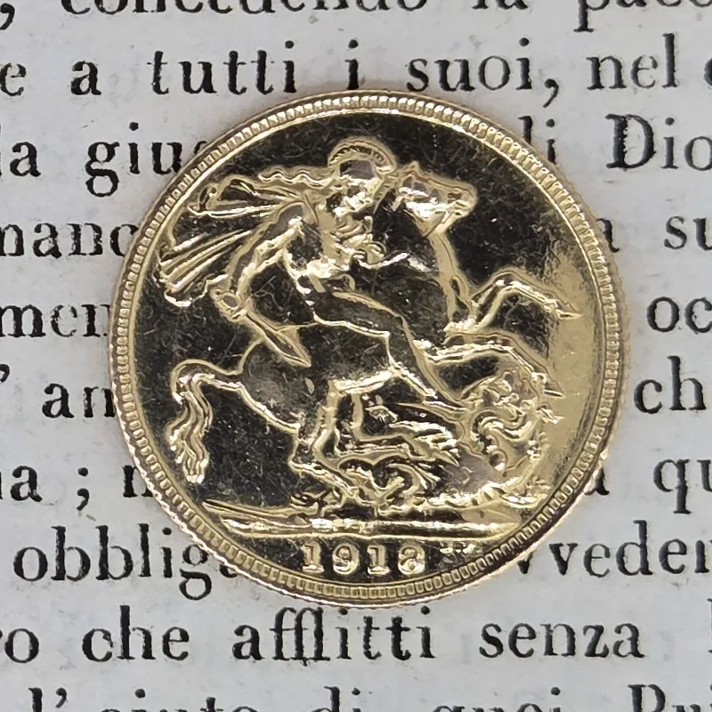 1918 George V Sovereign — image 3