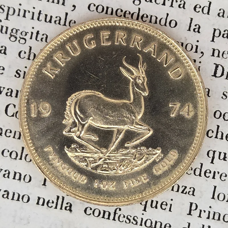 1974 Krugerrand - 1oz Investment Gold Coin — image 2