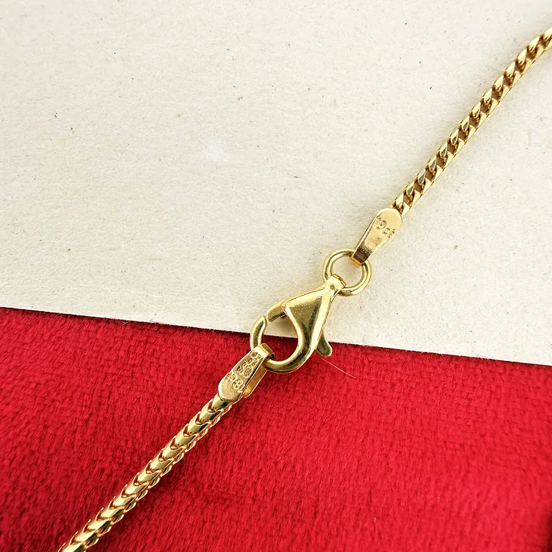 18ct Yellow Gold Franco Chain Necklace — image 6