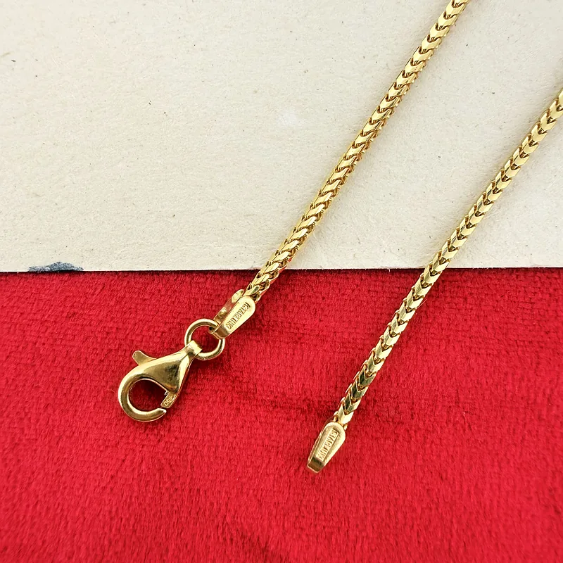 18ct Yellow Gold Franco Chain Necklace — image 7