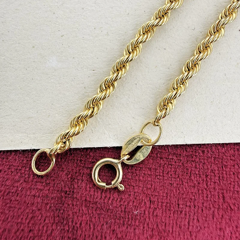 9ct Yellow Gold Hollow Rope Chain — image 7