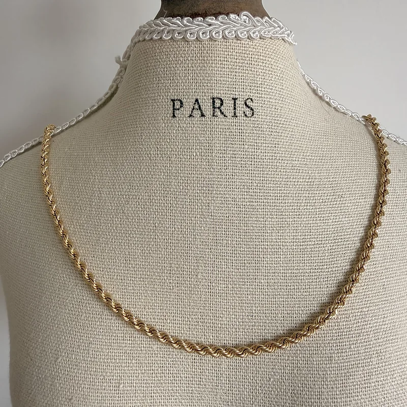 9ct Yellow Gold Hollow Rope Chain — image 8