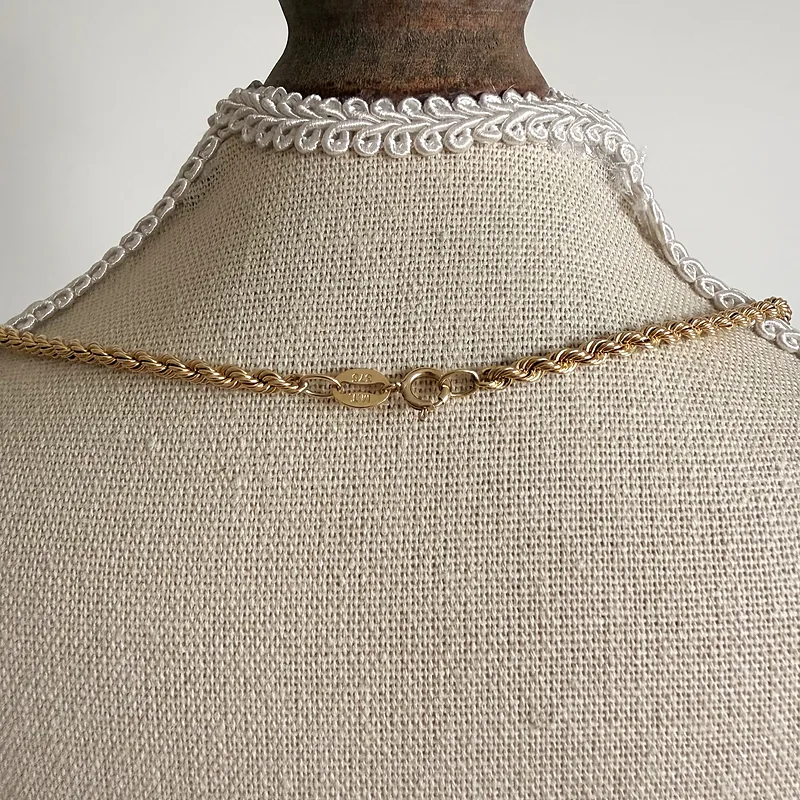 9ct Yellow Gold Hollow Rope Chain — image 10