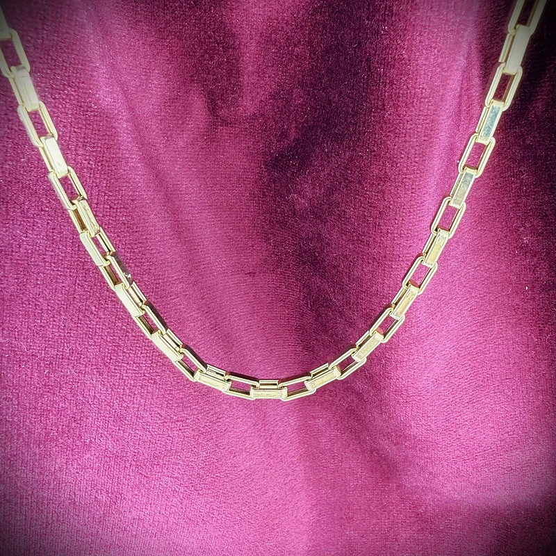 9ct Yellow Gold Open Box Chain
