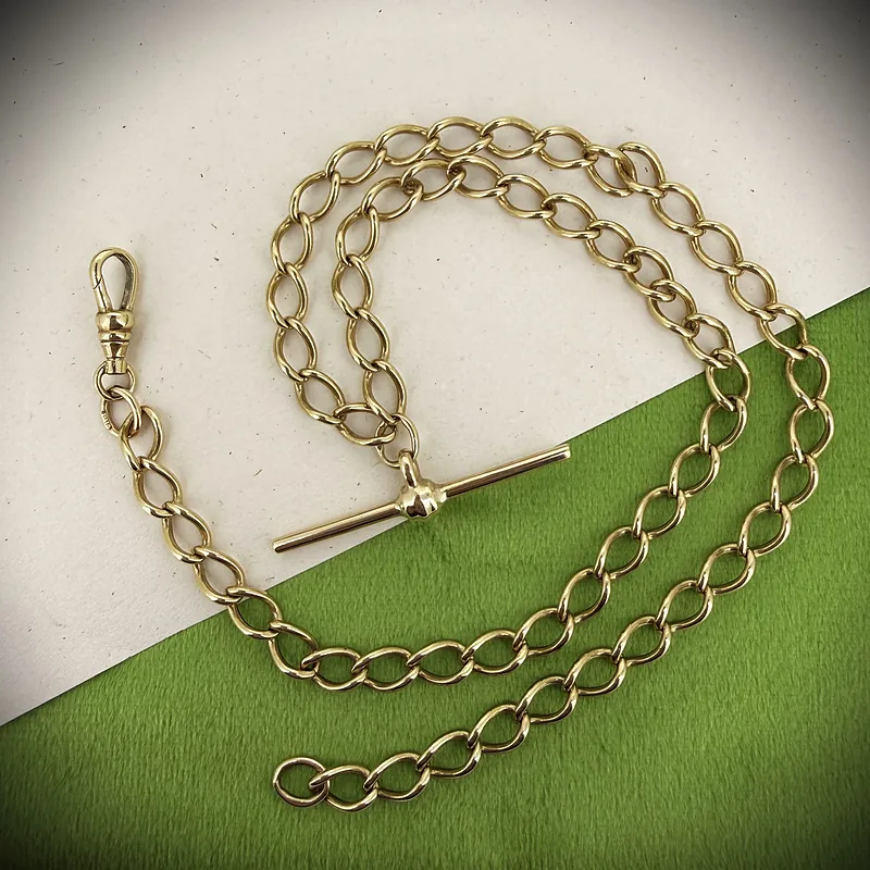 Classic 9ct Yellow Gold Albert Chain