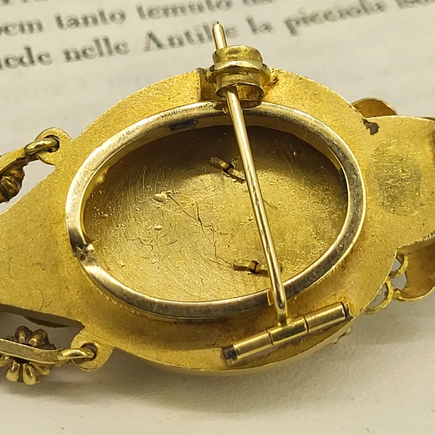 Exquisite Antique Gold &amp; Diamond Pendant/Brooch — image 7