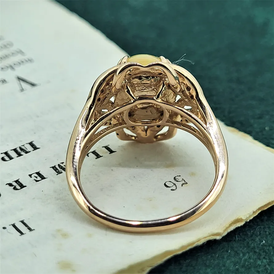 14ct Fancy Le Vian Rose Gold &amp; Opal Ring  — image 3