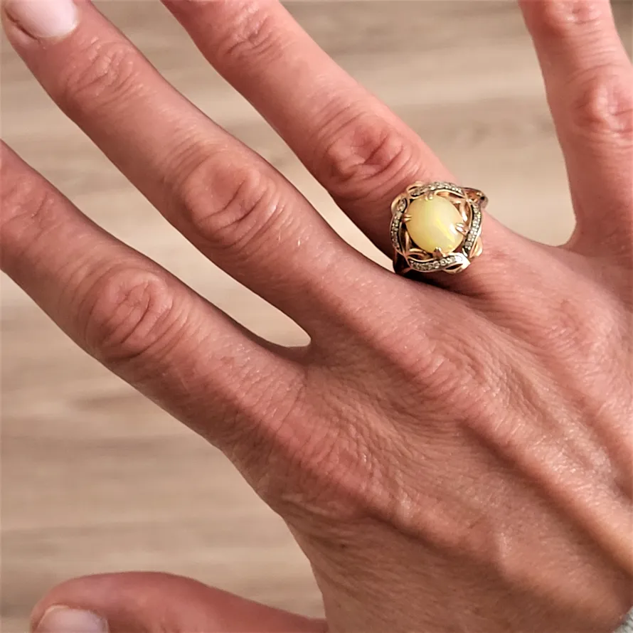 14ct Fancy Le Vian Rose Gold &amp; Opal Ring  — image 5