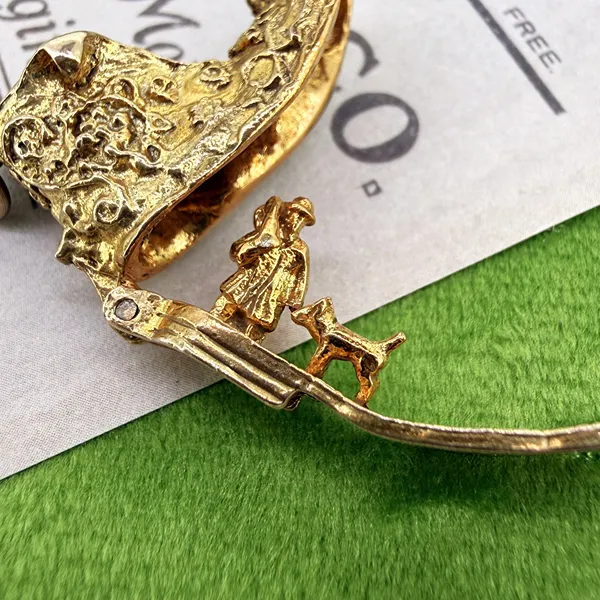 Birmingham 1973! 9ct Yellow Gold Opening Boot Charm — image 10