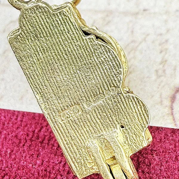 London 1973! Vintage 9ct Gold Opening House Charm — image 9