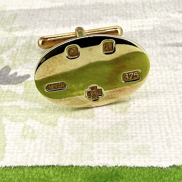 Birmingham 2000! 9ct Yellow Gold Millennium Cufflinks  — image 5