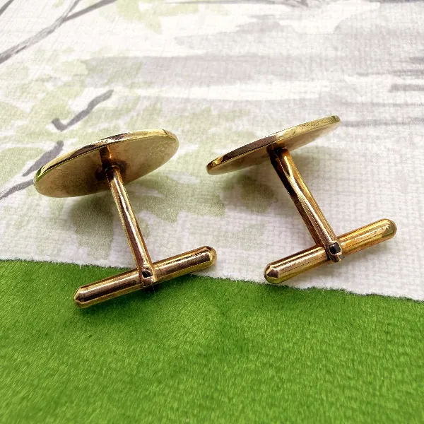 Birmingham 2000! 9ct Yellow Gold Millennium Cufflinks  — image 7