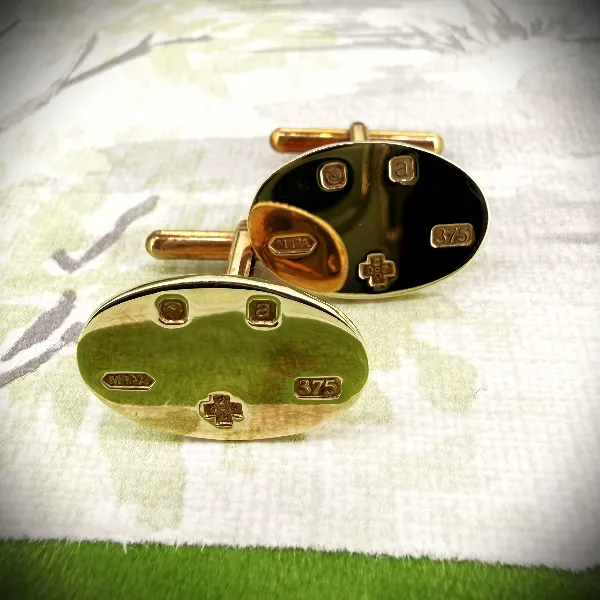 Birmingham 2000! 9ct Yellow Gold Millennium Cufflinks