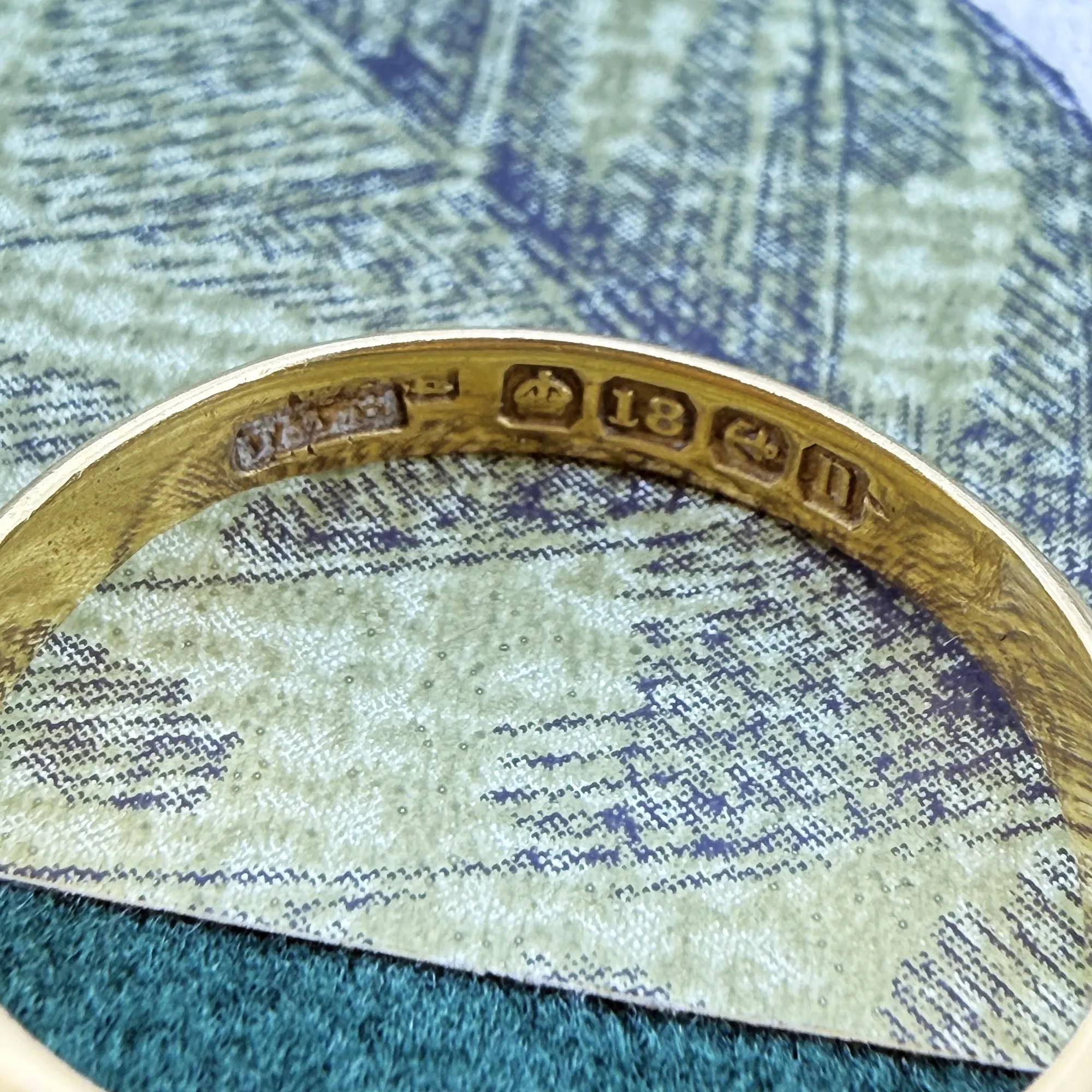 Antique 18ct Gold Diamond Starburst Ring, Birmingham 1912 — image 8