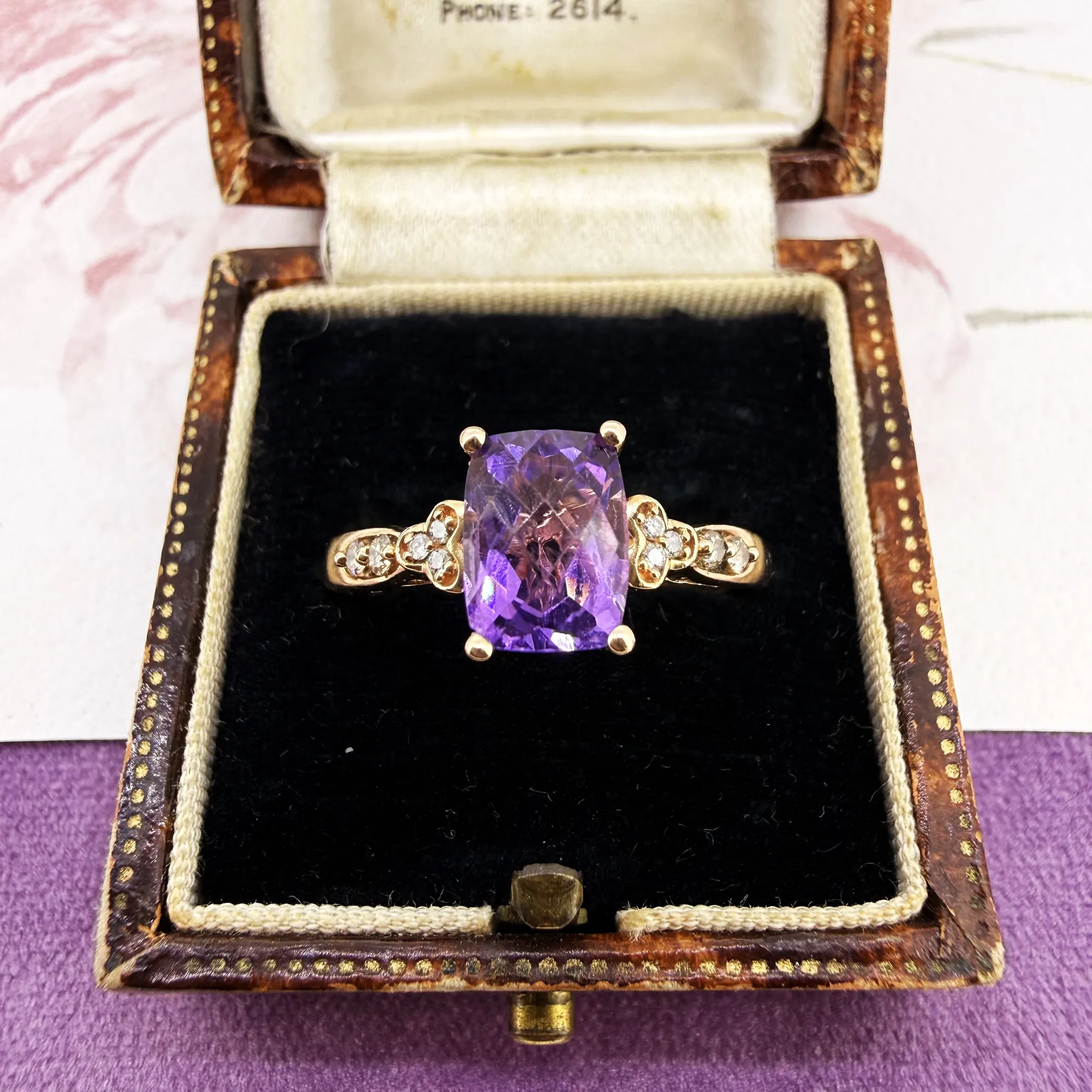 Le Vian 14ct Rose Gold Amethyst and Diamond Ring — image 2