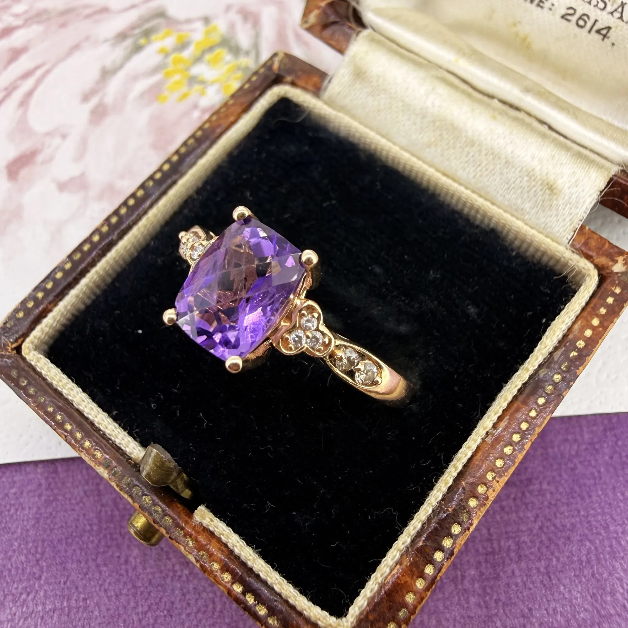 Le Vian 14ct Rose Gold Amethyst and Diamond Ring — image 3