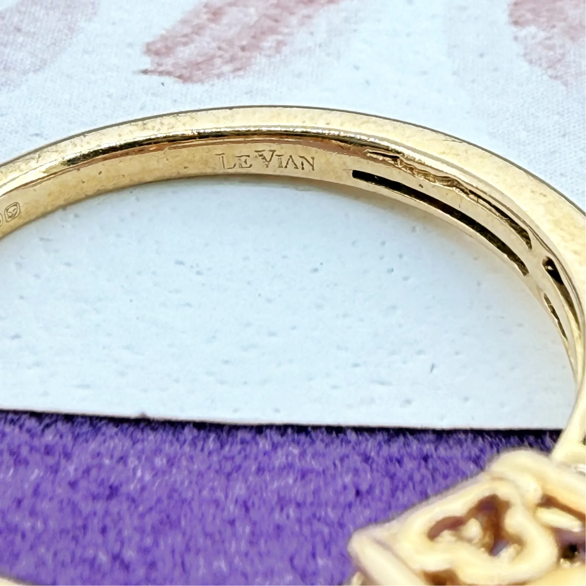 Le Vian 14ct Rose Gold Amethyst and Diamond Ring — image 8