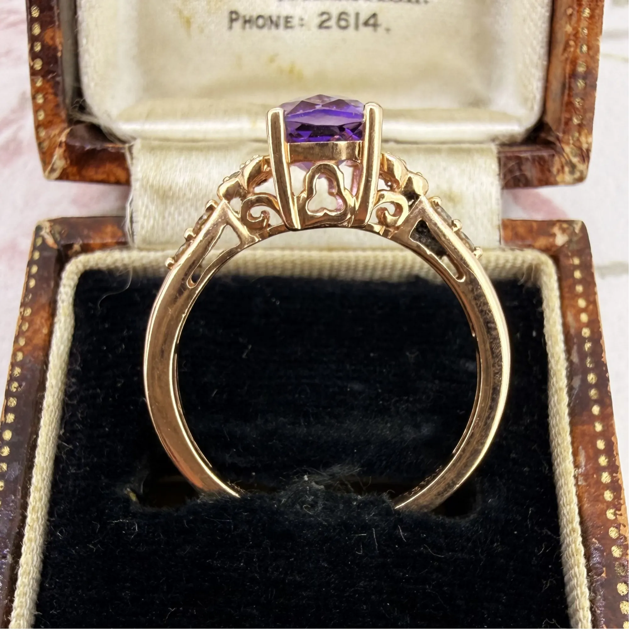 Le Vian 14ct Rose Gold Amethyst and Diamond Ring — image 10
